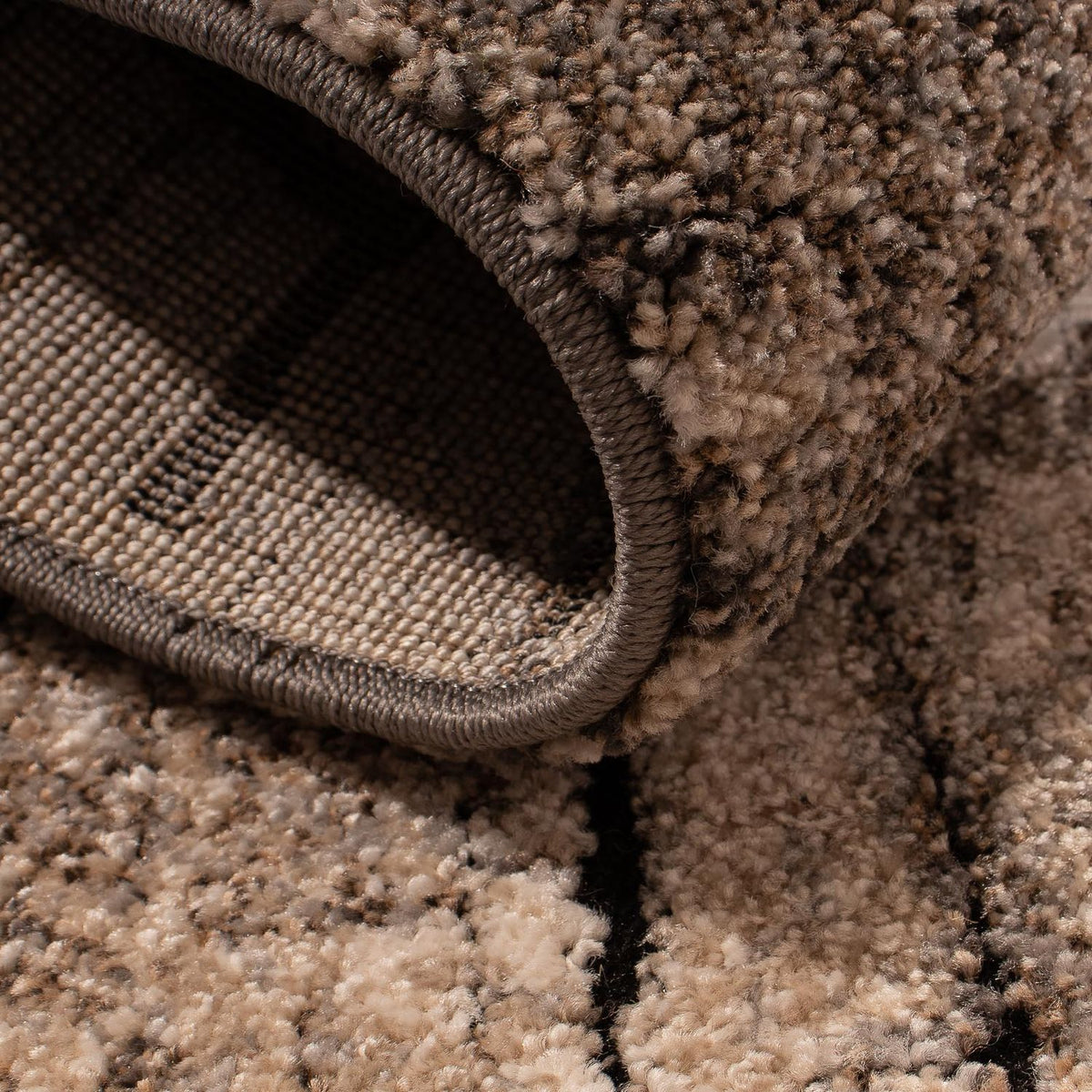 Modern tapijt - 150 x 80 cm - lichtbruin