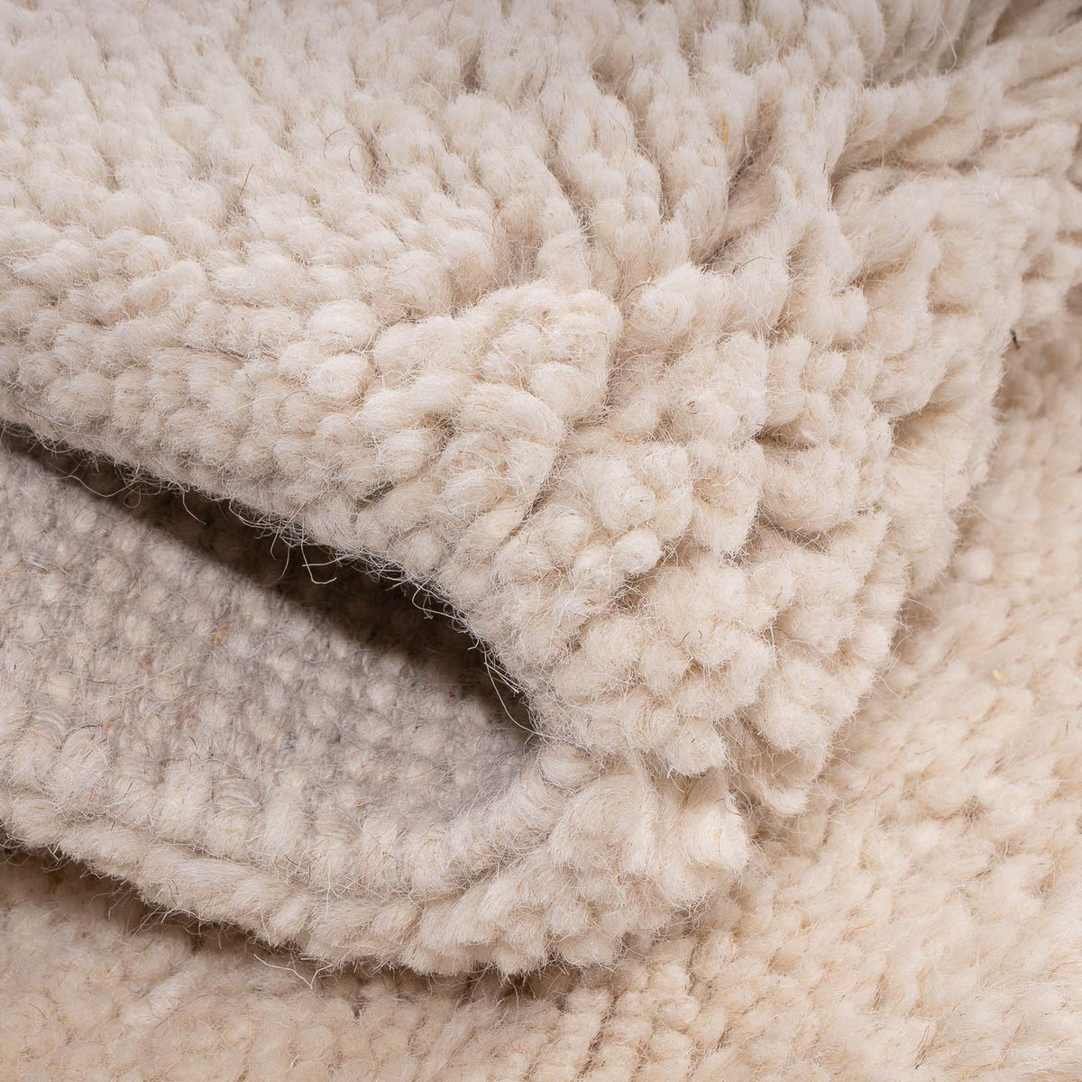 Berber tapijt vierkant  - 120 x 120 cm - beige