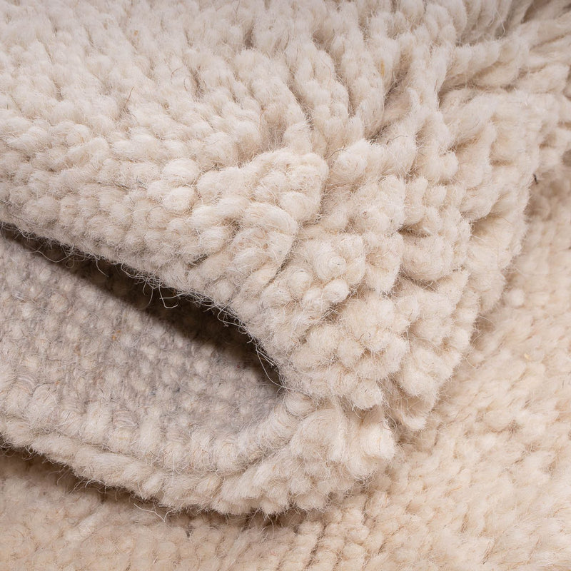 Berber tapijt vierkant  - 120 x 120 cm - beige