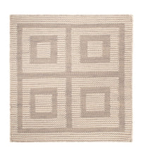 Kelim tapijt - Trendy vierkant  - 60 x 60 cm - beige