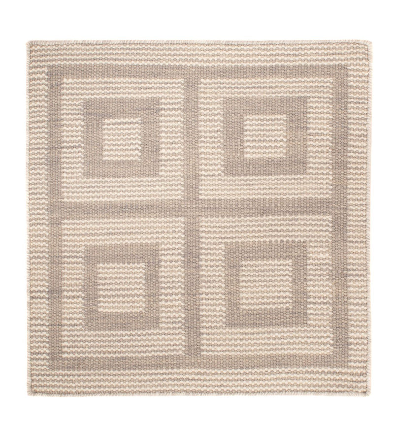 Kelim tapijt - Trendy vierkant  - 60 x 60 cm - beige