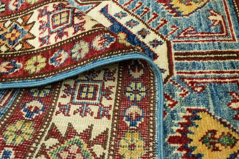 Ziegler Tapijt - Kazak - 132 x 79 cm - lichtblauw