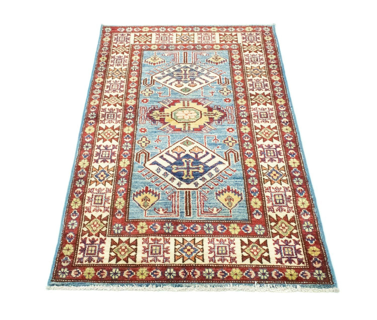 Ziegler Tapijt - Kazak - 132 x 79 cm - lichtblauw