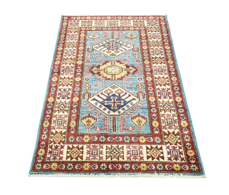 Ziegler Tapijt - Kazak - 132 x 79 cm - lichtblauw