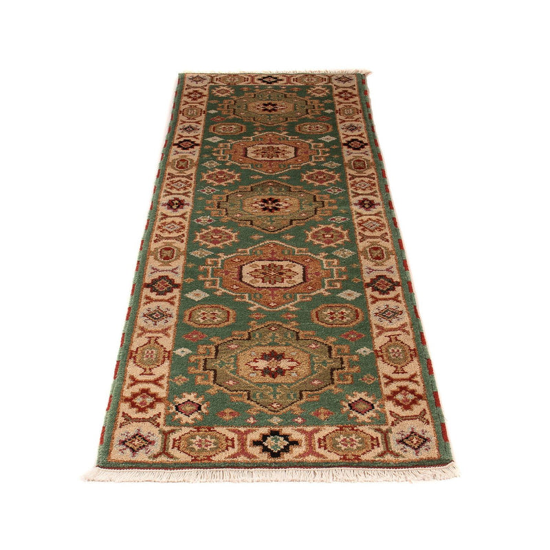 Loper Ziegler Tapijt - Kazak - 205 x 62 cm - groen