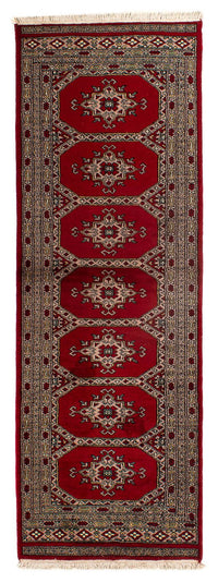 Loper Pakistaans tapijt - 192 x 64 cm - donkerrood