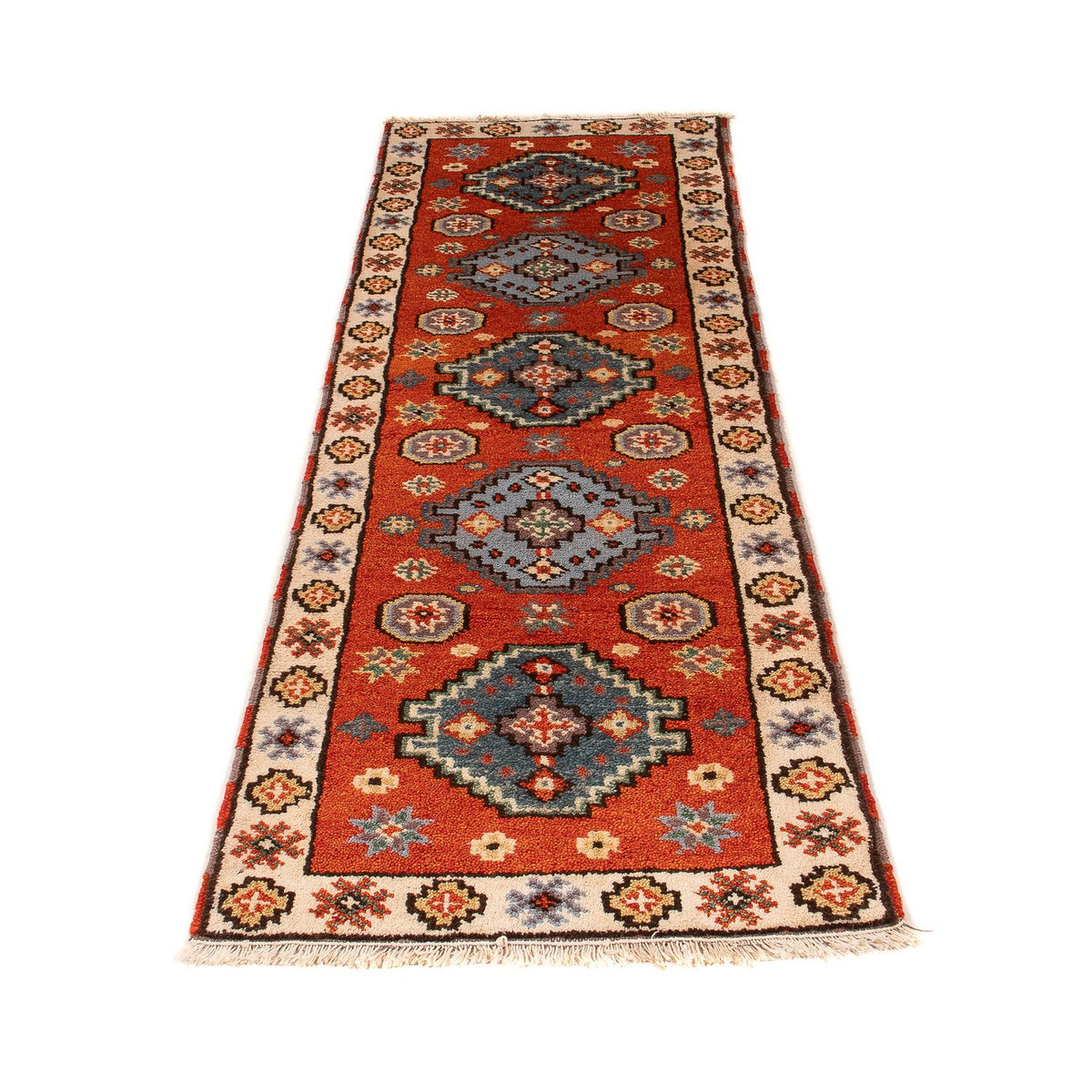 Loper Ziegler Tapijt - Kazak - 202 x 64 cm - roest