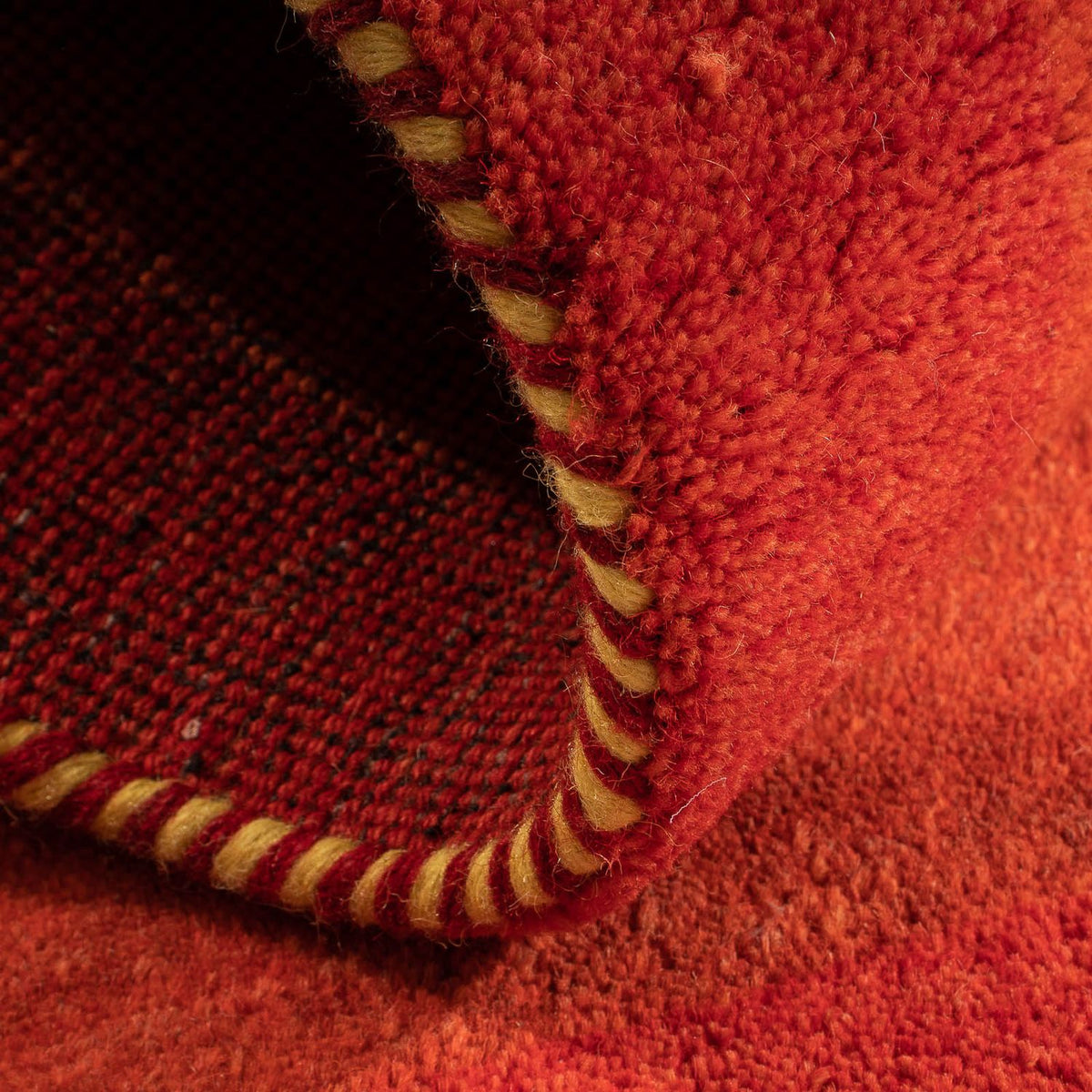 Gabbeh tapijt - Indus - 142 x 74 cm - donkerrood