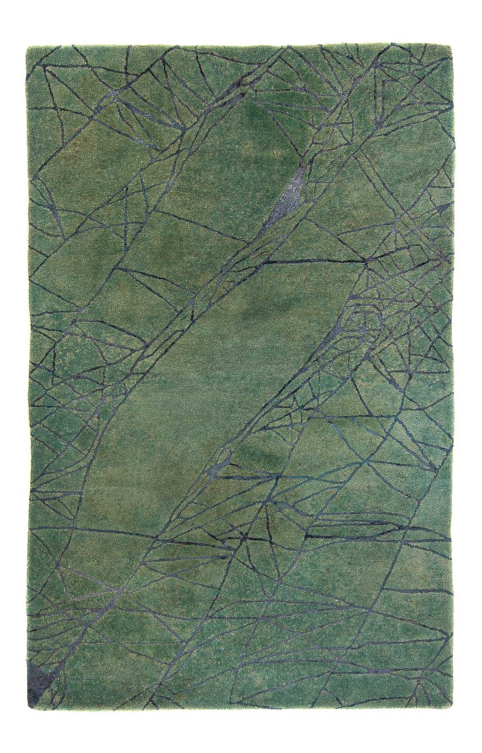 Wollen tapijt - 247 x 147 cm - groen