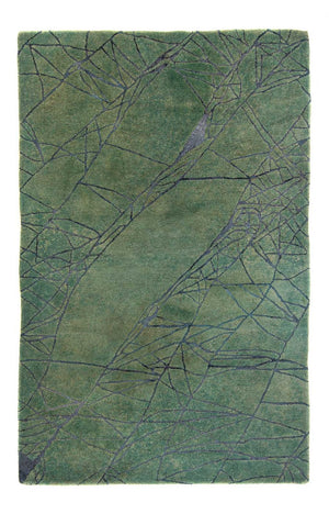 Wollen tapijt - 247 x 147 cm - groen