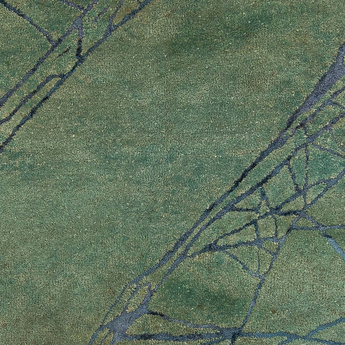 Wollen tapijt - 247 x 147 cm - groen