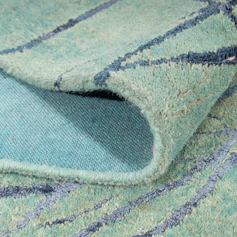 Wollen tapijt - 247 x 147 cm - groen