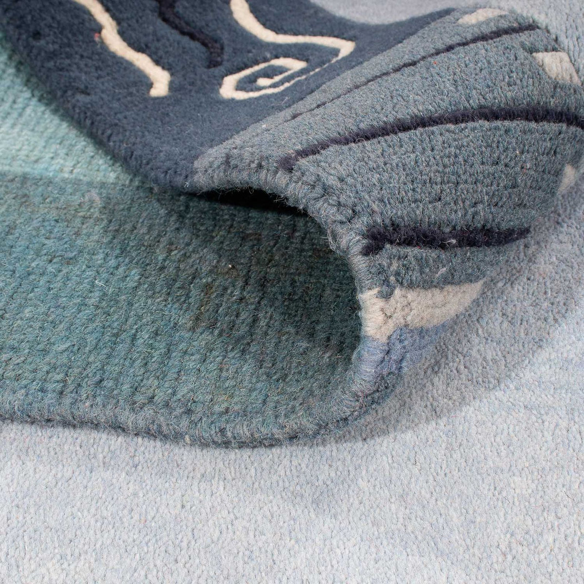 Nepal tapijt - 240 x 170 cm - lichtblauw