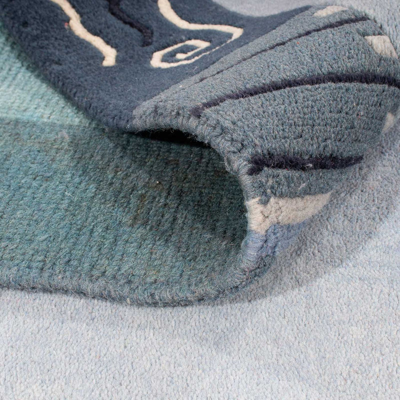 Nepal tapijt - 240 x 170 cm - lichtblauw