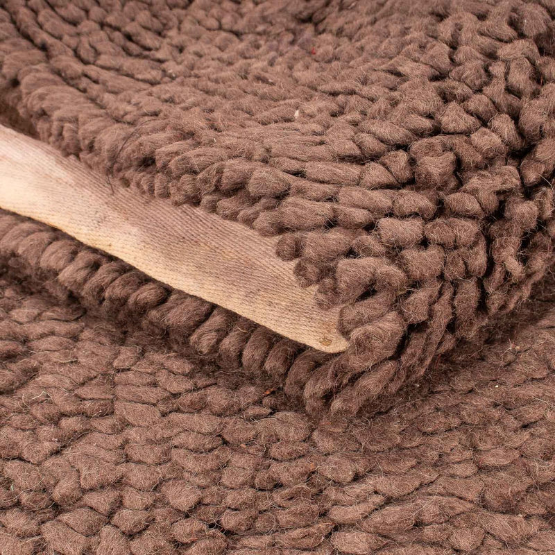 Loper Hoogpolig tapijt - 231 x 116 cm - bruin