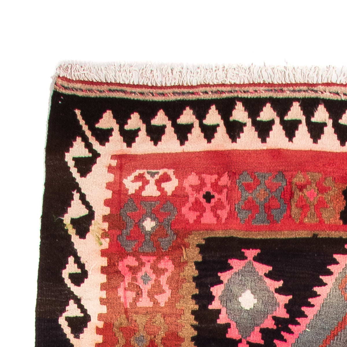 Loper Kelim tapijt - Oud - 360 x 145 cm - veelkleurig