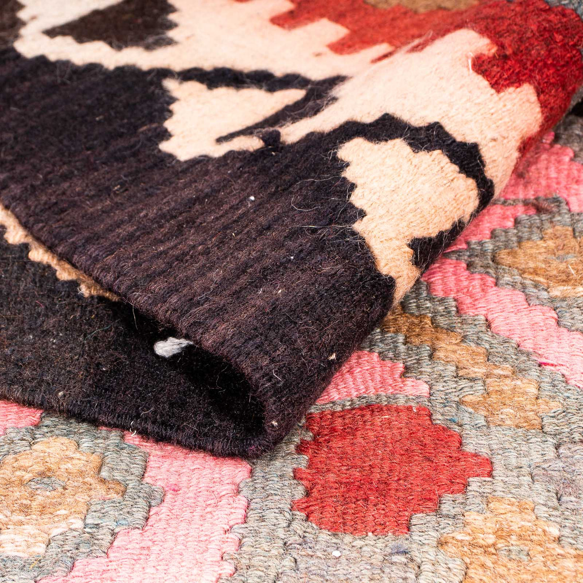 Loper Kelim tapijt - Oud - 360 x 145 cm - veelkleurig