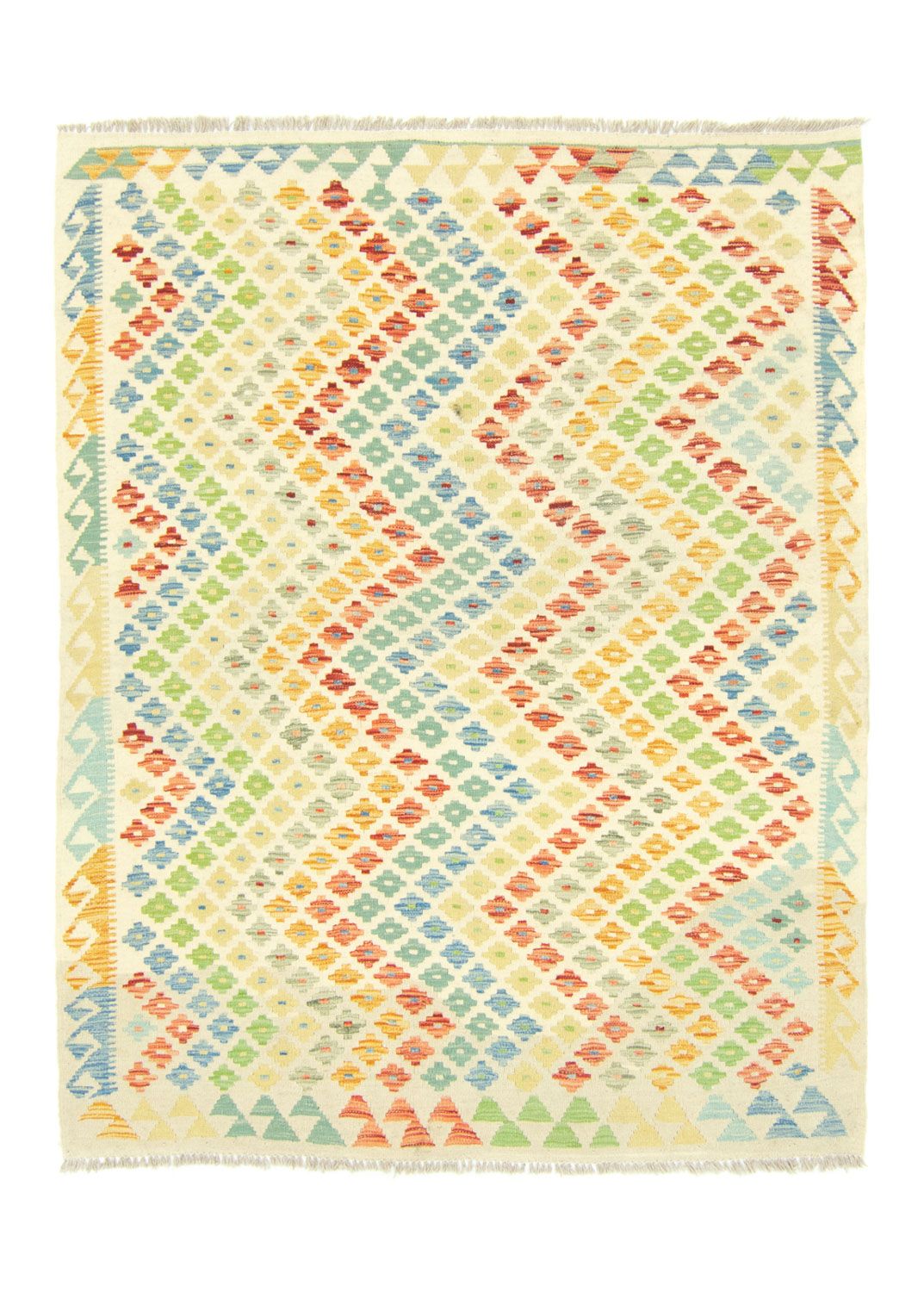 Kelim tapijt - Oosters - 189 x 151 cm - gekleurd