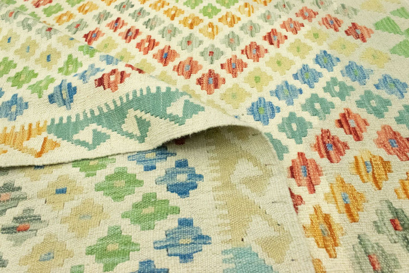 Kelim tapijt - Oosters - 189 x 151 cm - gekleurd