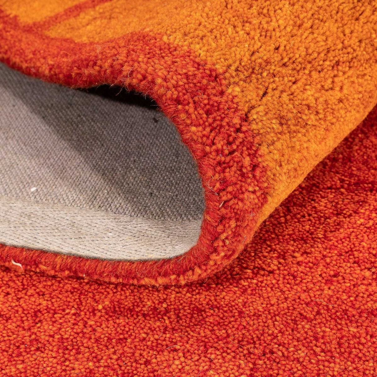 Wollen tapijt - 195 x 140 cm - roest