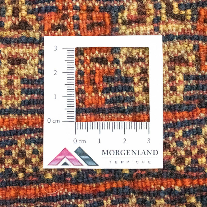 Afghaans tapijt vierkant  - 70 x 57 cm - blauw