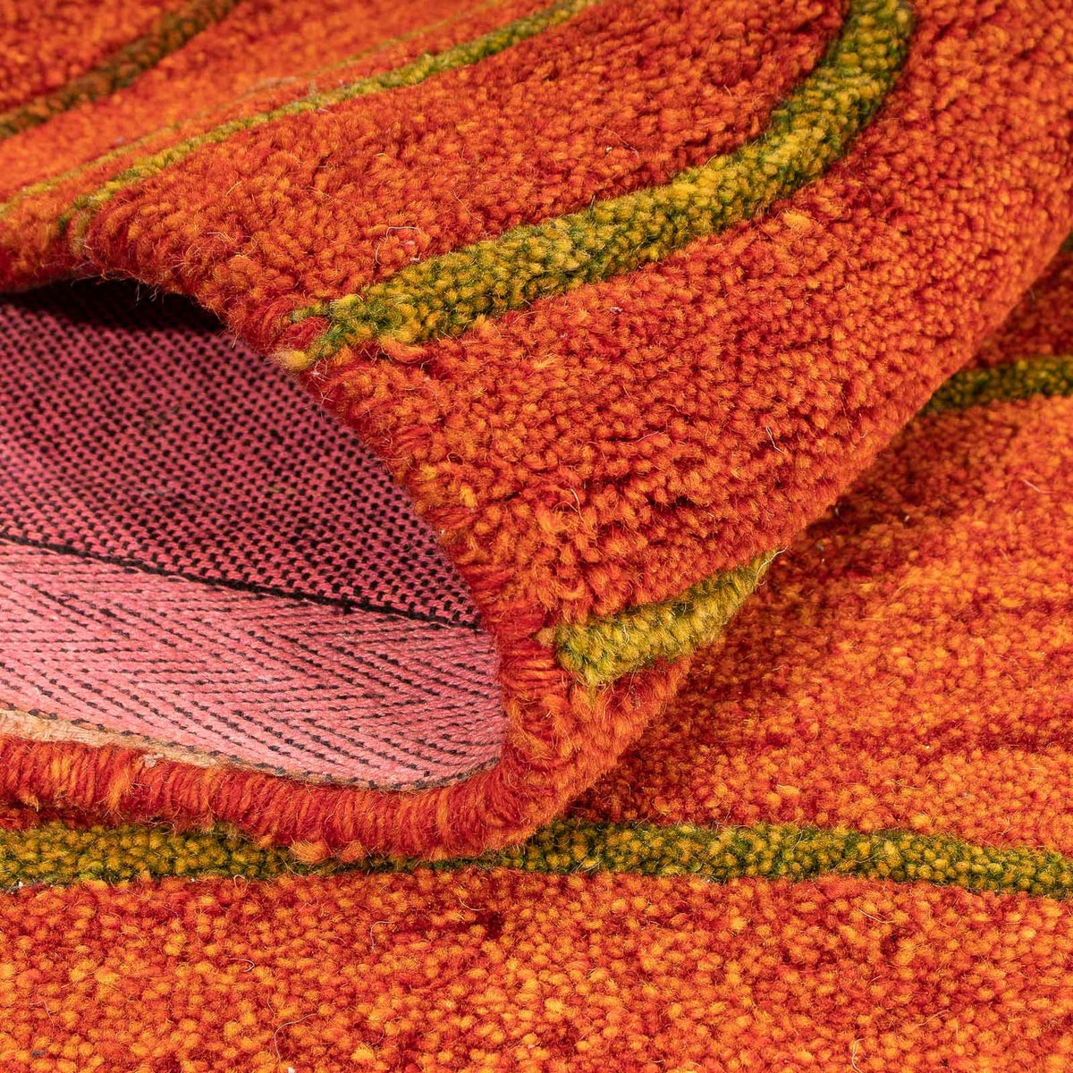 Wollen tapijt - 192 x 136 cm - roest