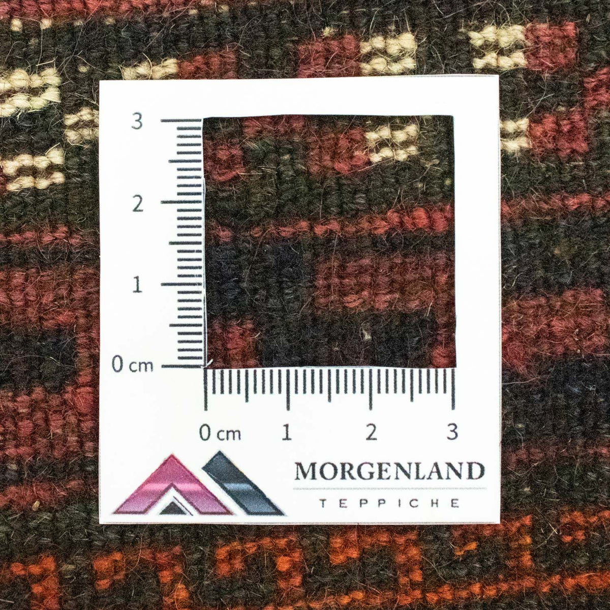 Afghaans tapijt - 64 x 47 cm - veelkleurig