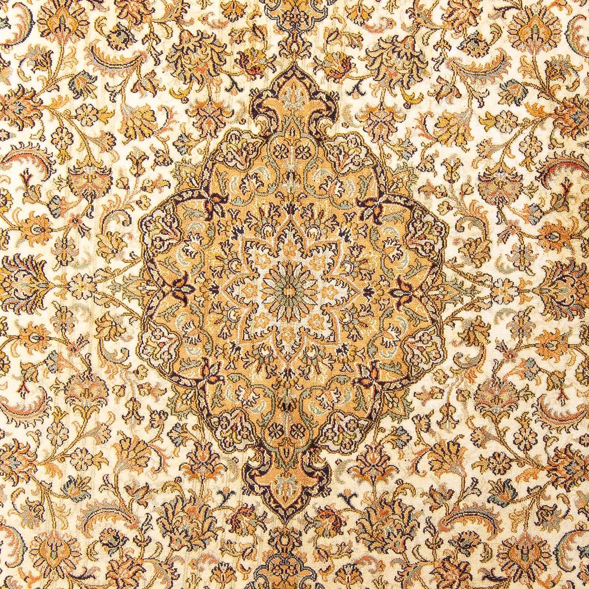 Zijden tapijt - Kashmir Silk - 302 x 215 cm - beige
