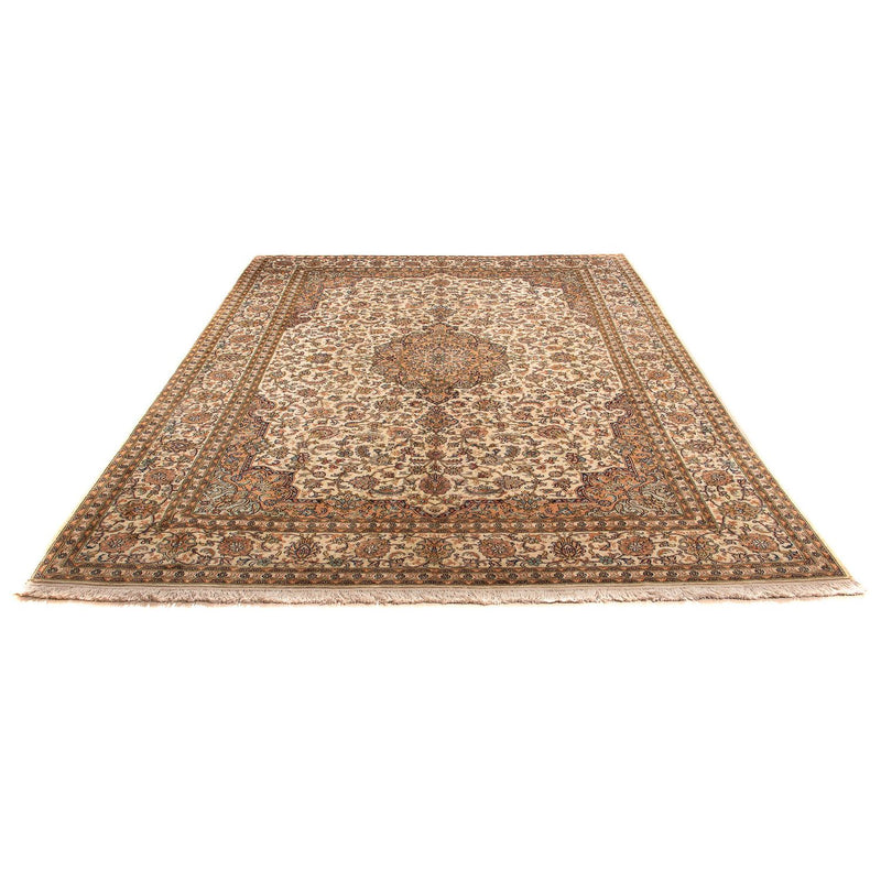 Zijden tapijt - Kashmir Silk - 302 x 215 cm - beige