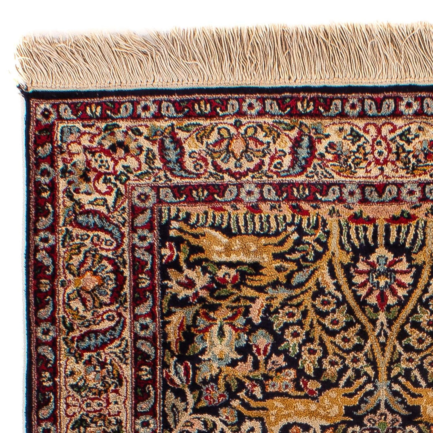 Indo Sarouk Tapijt 123x81cm - Oosters Tapijt