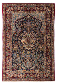 Perzisch tapijt - Isfahan - Premium - 173 x 117 cm - donkerblauw