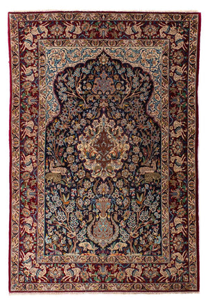 Perzisch tapijt - Isfahan - Premium - 173 x 117 cm - donkerblauw