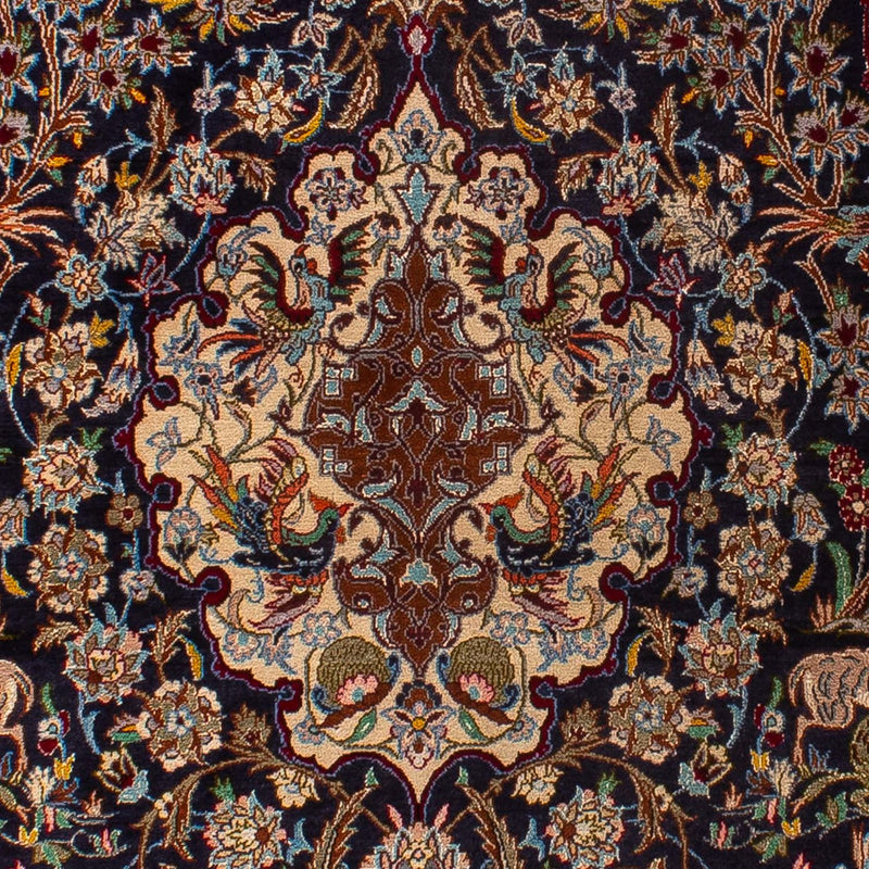 Perzisch tapijt - Isfahan - Premium - 173 x 117 cm - donkerblauw