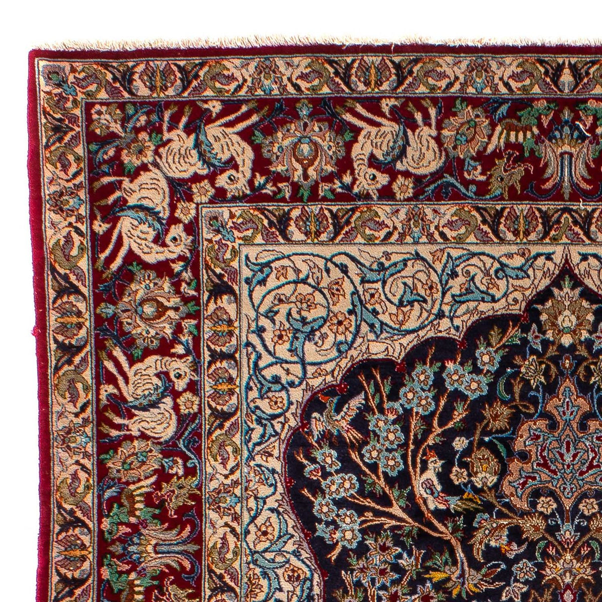 Perzisch tapijt - Isfahan - Premium - 173 x 117 cm - donkerblauw