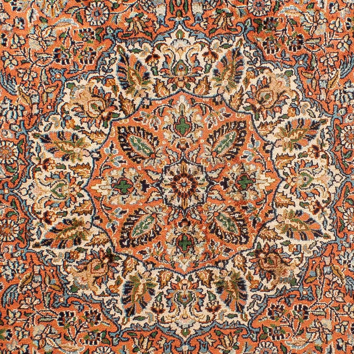 Zijden tapijt - Kashmir Silk - 182 x 121 cm - lichtbruin