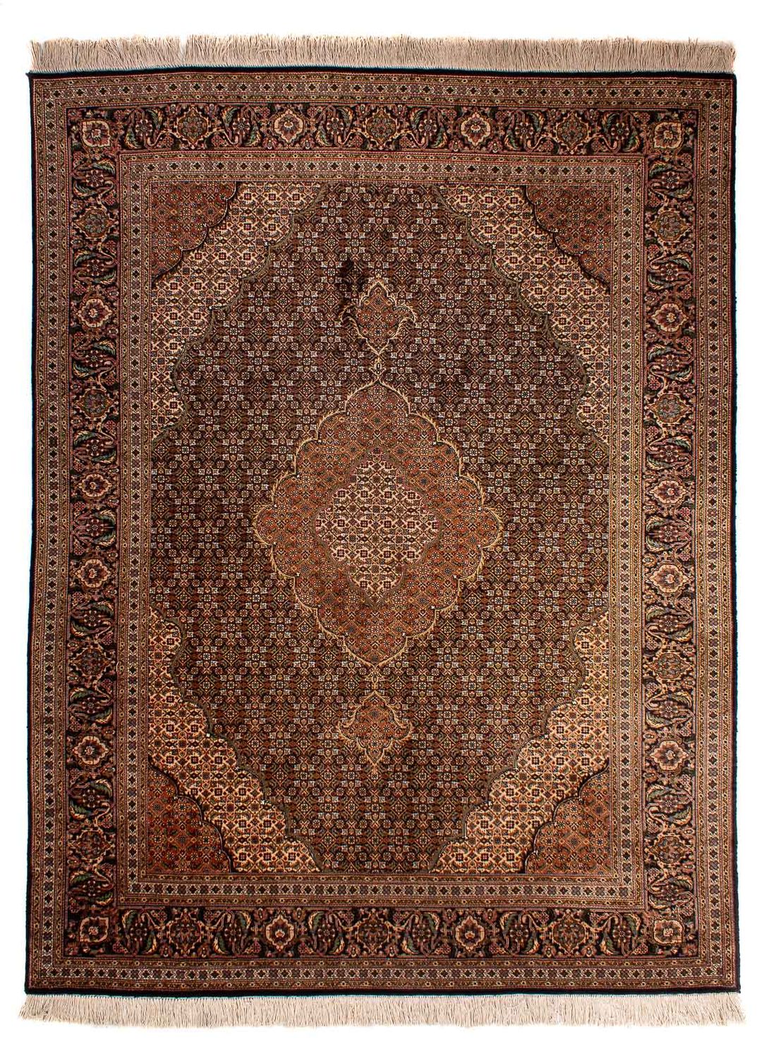 Perzisch tapijt - Tabriz - Royal - 202 x 150 cm - bruin