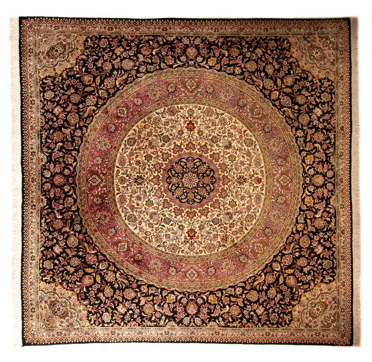 Perzisch tapijt - Tabriz - Royal vierkant  - 300 x 294 cm - donkerblauw