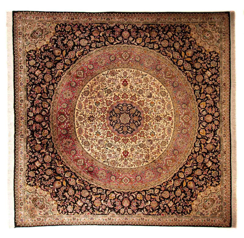 Perzisch tapijt - Tabriz - Royal vierkant  - 300 x 294 cm - donkerblauw