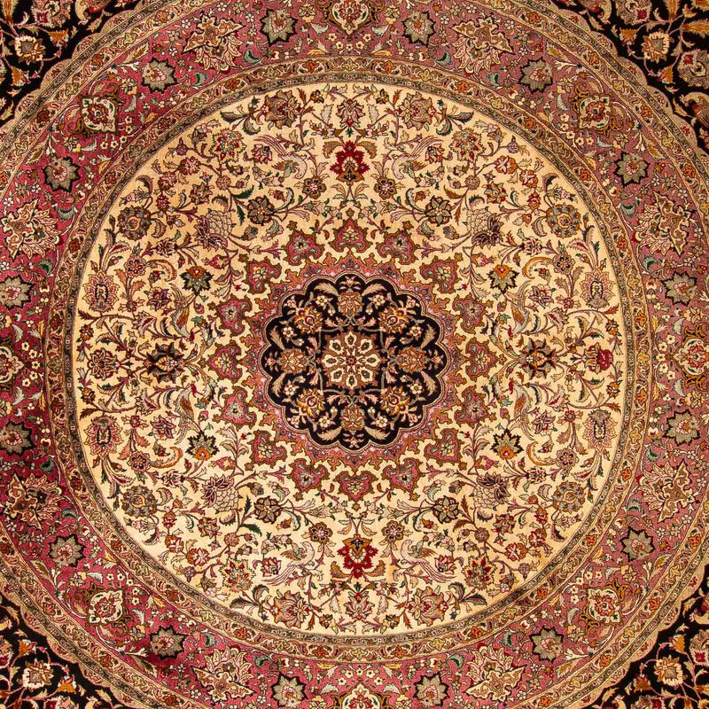 Perzisch tapijt - Tabriz - Royal vierkant  - 300 x 294 cm - donkerblauw