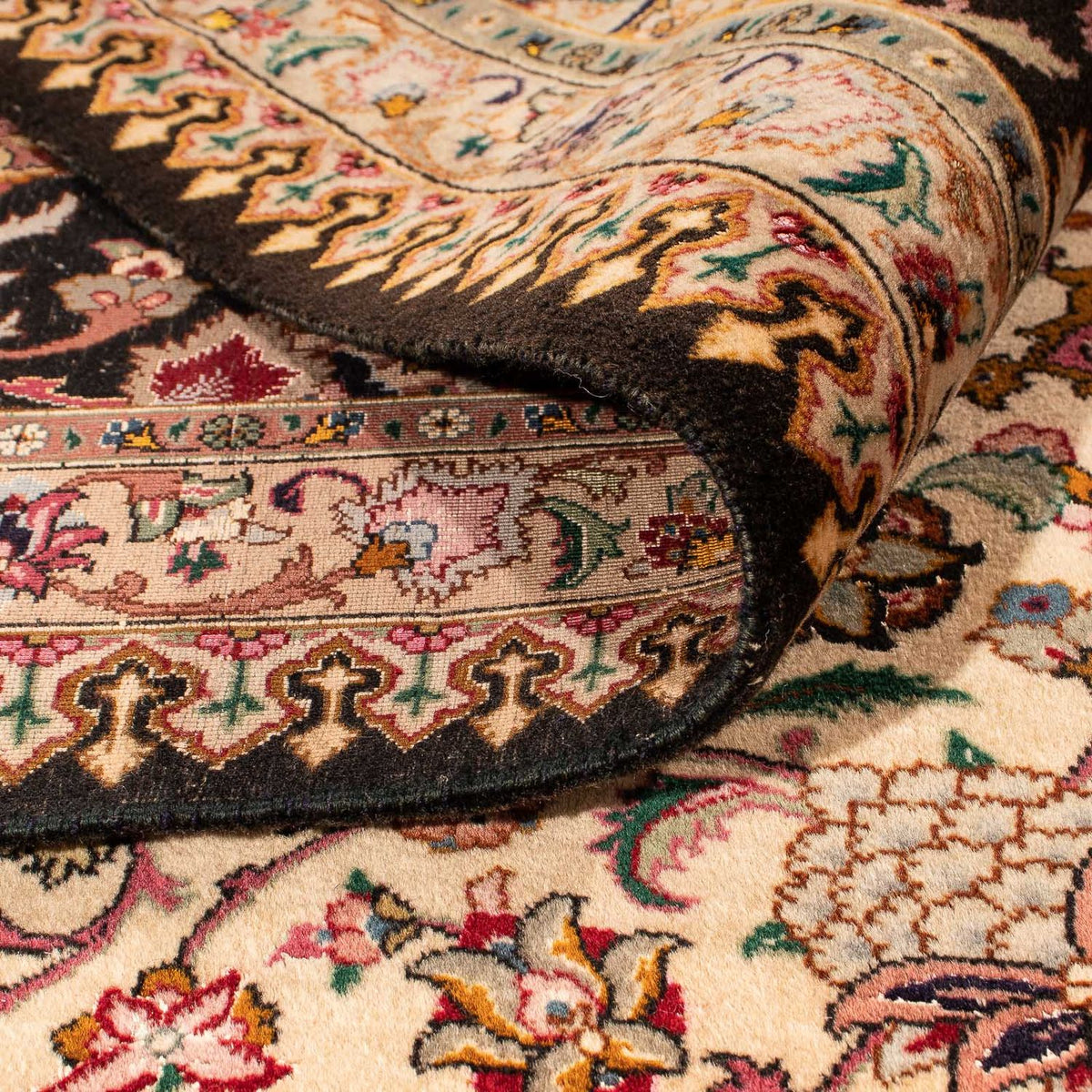 Perzisch tapijt - Tabriz - Royal vierkant  - 300 x 294 cm - donkerblauw