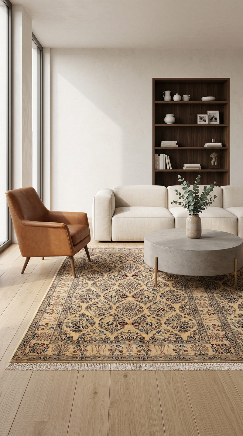 Nain - 9 la Tapijt 251x155cm - Perzisch tapijt