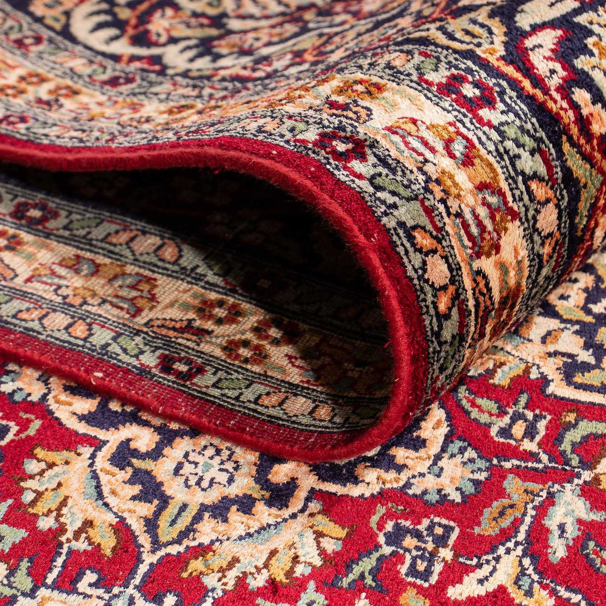 Zijden tapijt - Kashmir Silk - 306 x 208 cm - donkerrood