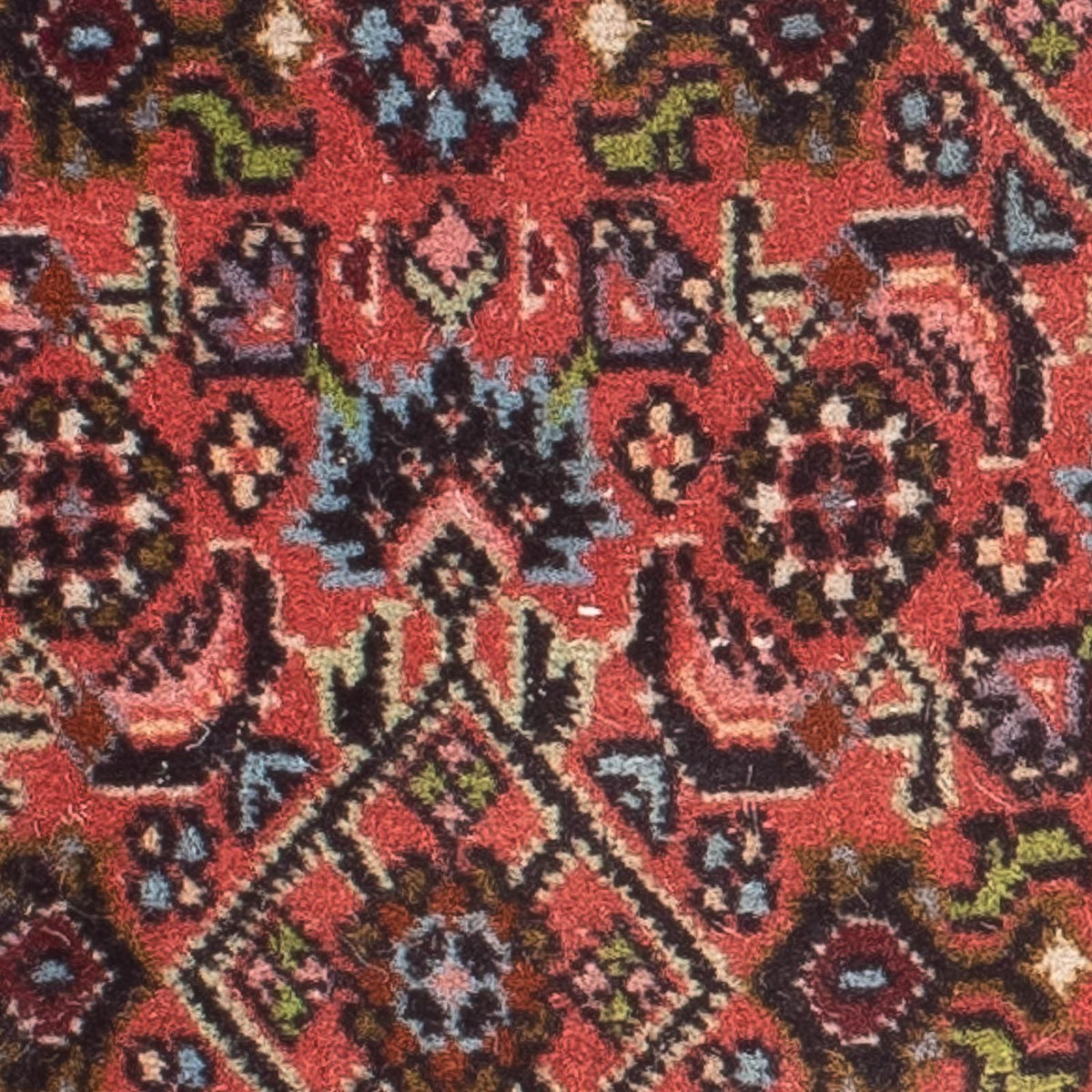 Perzisch tapijt - Bijar - 60 x 40 cm - licht rood