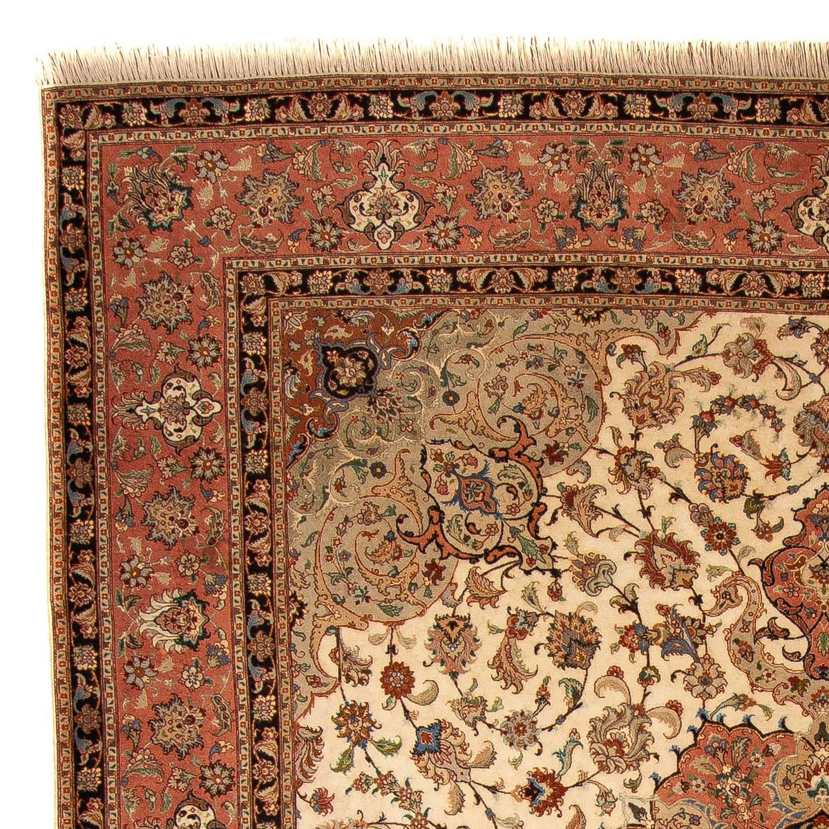 Perzisch tapijt - Tabriz - Royal - 300 x 246 cm - beige