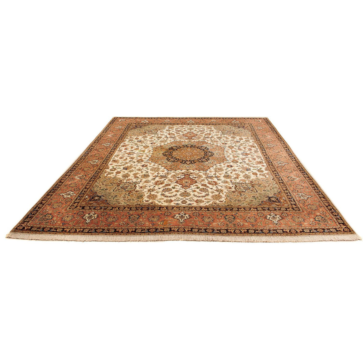 Perzisch tapijt - Tabriz - Royal - 300 x 246 cm - beige