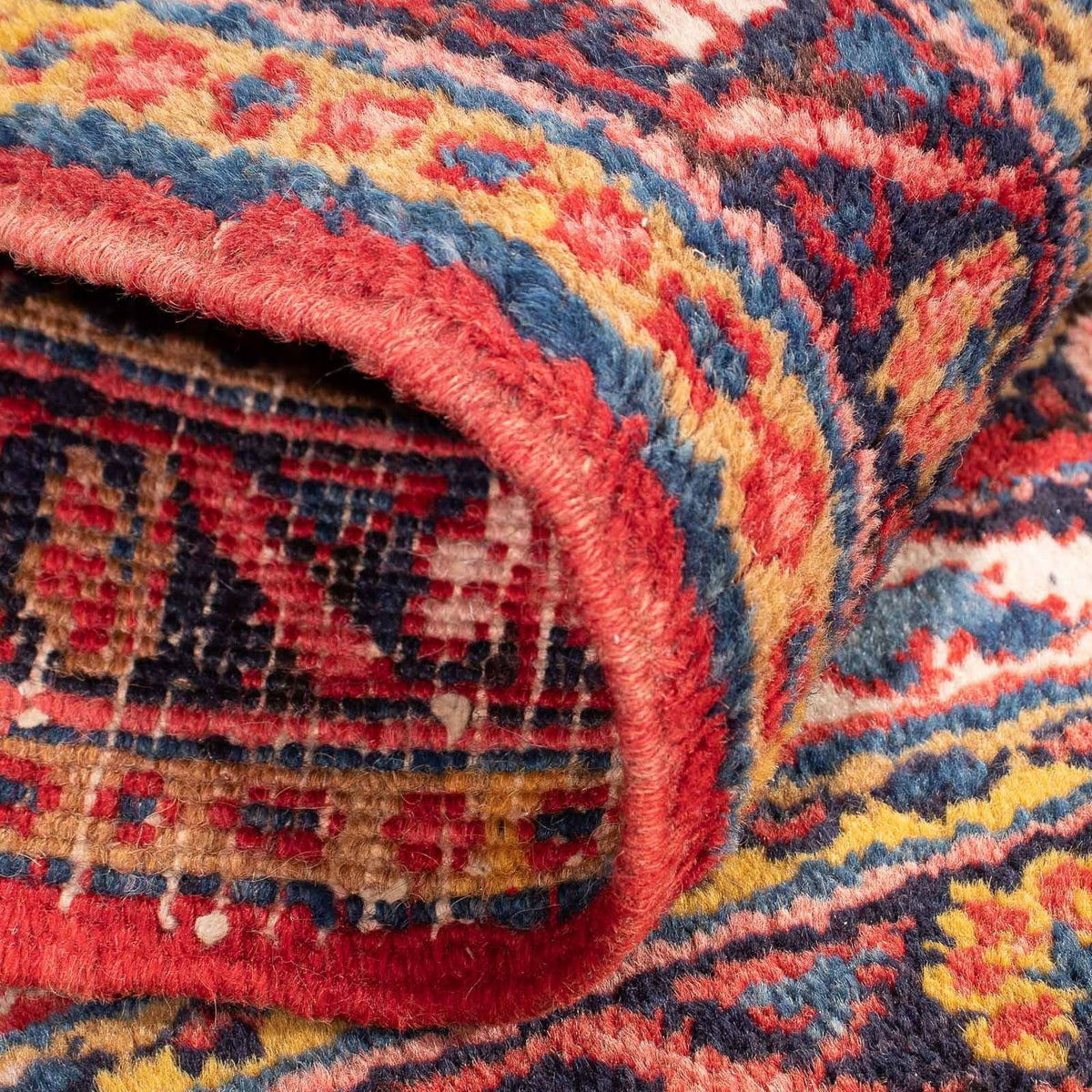 Perzisch Tapijt - Nomadisch vierkant  - 92 x 82 cm - donkerrood