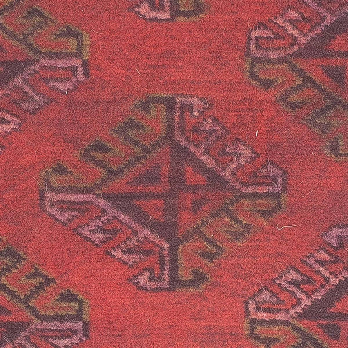 Turkaman tapijt - 84 x 66 cm - donkerrood