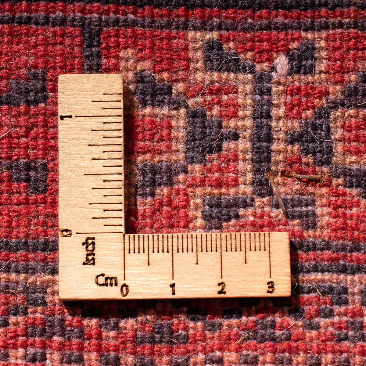 Turkaman tapijt - 84 x 66 cm - donkerrood