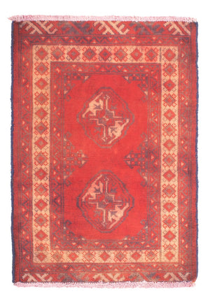 Turkaman tapijt - 85 x 67 cm - rood