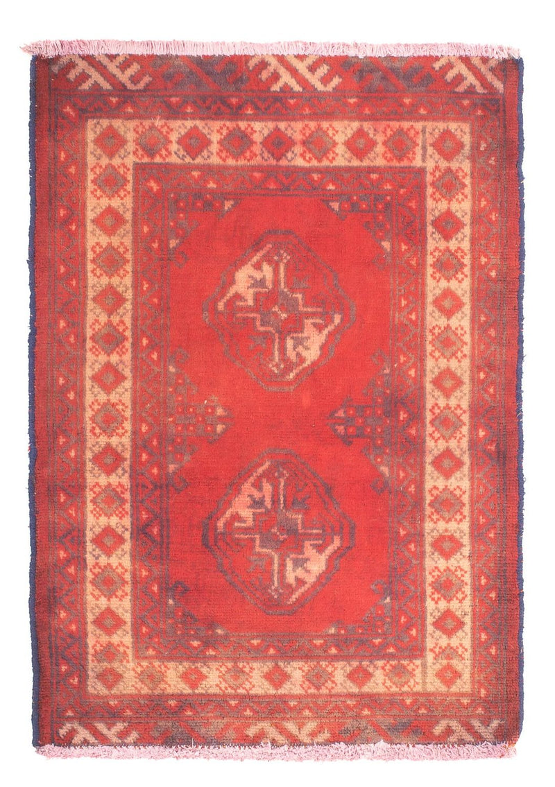 Turkaman tapijt - 85 x 67 cm - rood